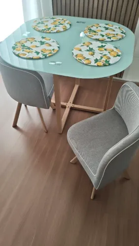 Mesa de jantar 4 lugares, modelo Pizza - Sodimac