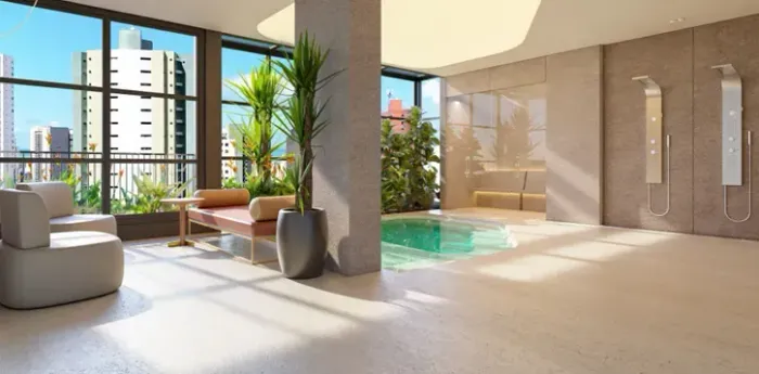 Flat à venda, 1 quarto, Miramar - João Pessoa/PB