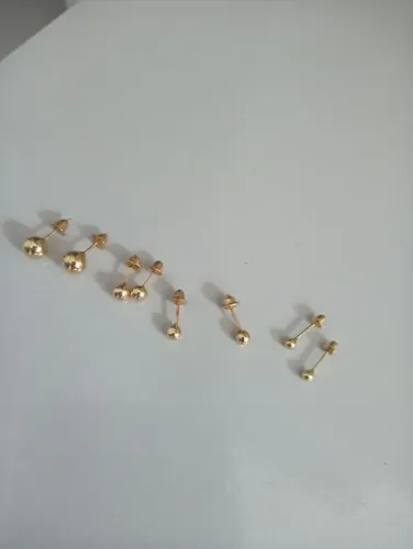 Brinco de ouro 18k 