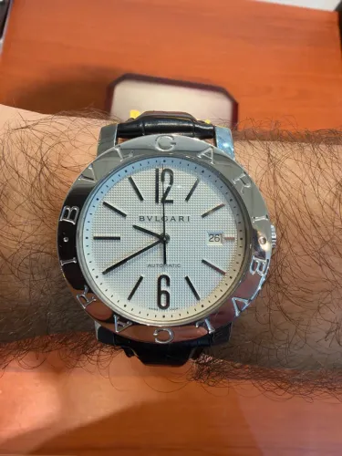 Relógio Bvlgari Bvlgari automático 42mm Ref BB42SLAUTO Fullset Completo