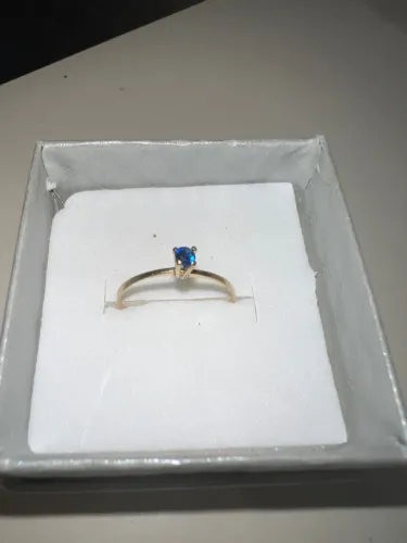 anel solitario em ouro 18k