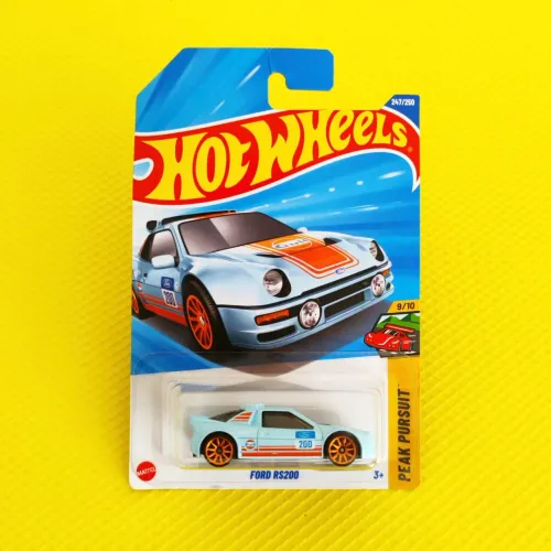 Hot Wheels Ford RS200 Gulf - Peak Pursuit (9/10) - Código: JBB49-N7C5 - Lacrado