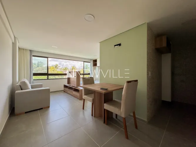 Flat para alugar no Rio Park Avenue Residence, em Piedade 30m², mobiliado, frente mar | J