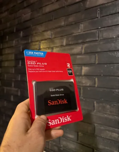 Ssd Sandisk 2 tb Plus 2.5 Sata 3 - Sdssda-1t00-g28 Preto