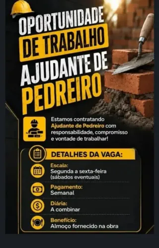 Ajudante de pedreiro