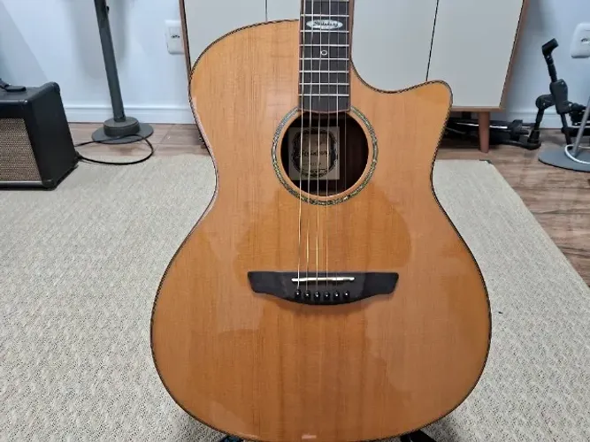 Violão Elétrico Semi Jumbo Strinberg S2 MJC N Tampo Sólido Spruce