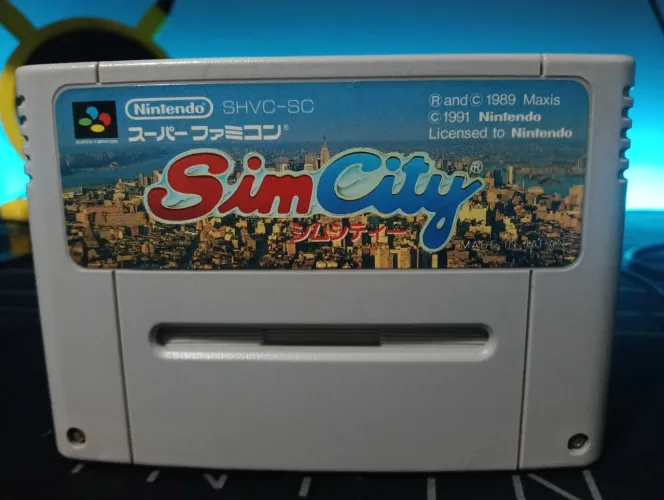 Sim City Cartucho Original Fita Super Nintendo Famicon SNES SFC