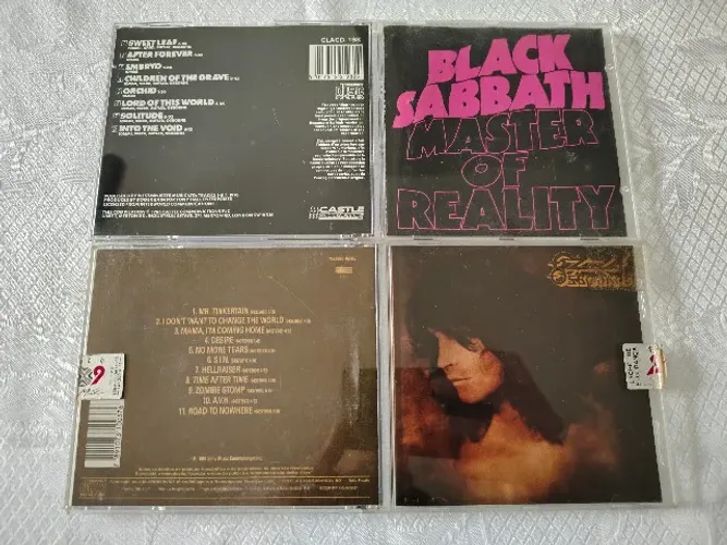 CDs Black Sabbath + Ozzy Osbourne Importado e Nacional - Master of Reality + No More Tears