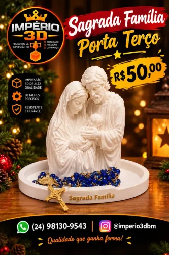 Sagrada família porta terço