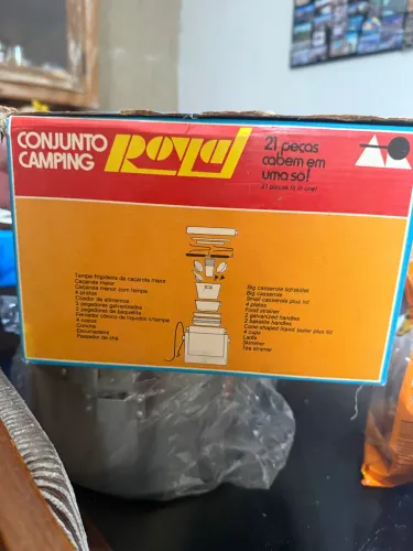 Conjunto Camping Alumínio Royal Vintage Completo