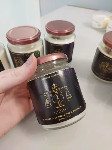 Vela aromática de signo