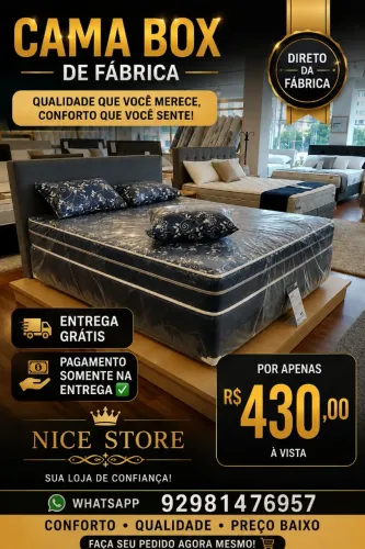 Cama Box Casal