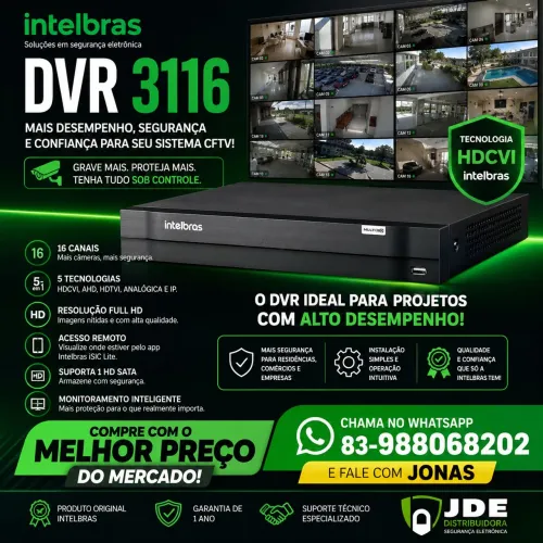 DVR 3116 DA INTELBRAS