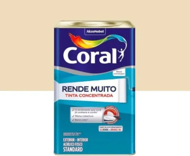 Tinta Rende Muito 16 Litros Marfim - Coral