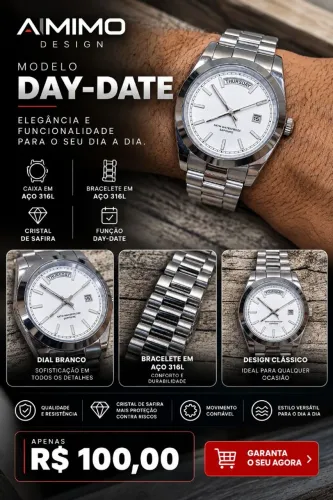 Relógio Aimimo Design - Day-date