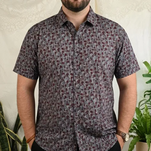 Camisa algodão floral GG