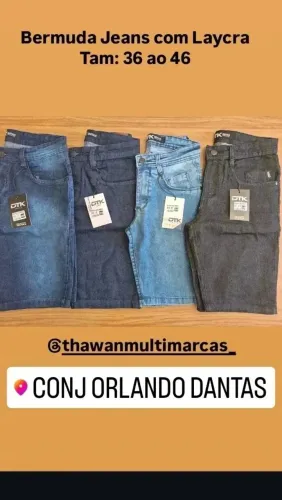 Bermudas Jeans Com Laycra