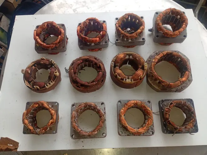 Lote Bobinas usadas para consertos de ventiladores