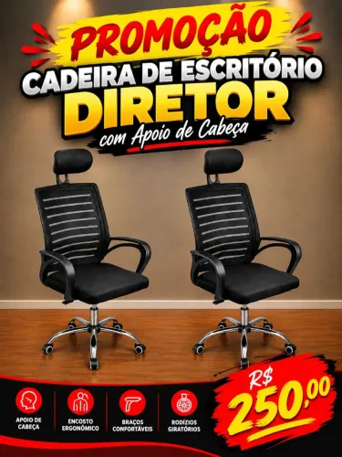 Cadeira de Escritório DIRETOR NOVAS PROMOÇÃO 