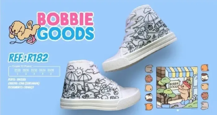 Tênis para colorir