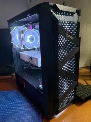PC Gamer Branco RX 580 8GB 8 Nucleos 16GB SSD Setup Branco