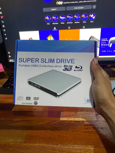 Gravador de Blu-ray Externo USB 3.0