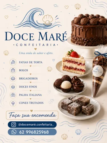 Encomendas de bolos, tortas, brigadeiros e doces finos