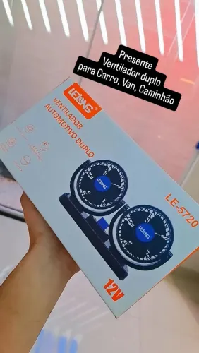 Ventilador duplo para carro