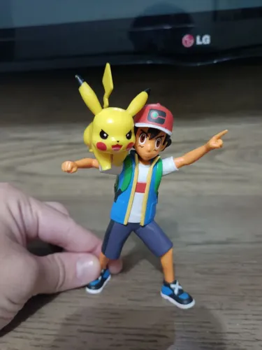 Pokemon Ash e Pikachu Battle Figure 