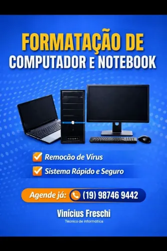 Formatação de Computadores e Notebook