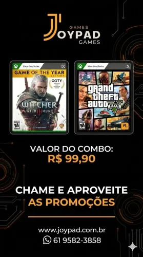Jogos de Xbox one séries, Games, GTA 5, The witcher