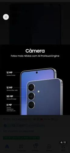 Galaxy S25, 5G, 256GB, Câmera 50+12+8, Azul marinho