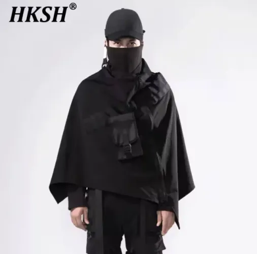 Jaqueta Poncho Tático Techwear