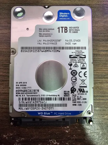 HD Notebook 1 Tb Western Digital