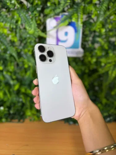 iPhone 14 Pro Max 256GB 94% saúde da bateria Cor branco Anatel - Com chip físico Bate