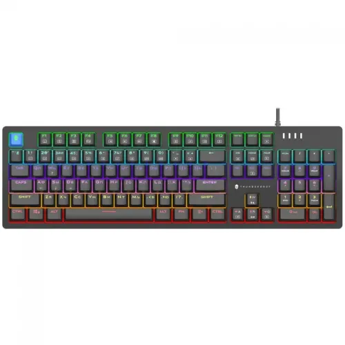 Teclado Mecânico Gamer ThundeRobot KG3104C Switch Blue USB Preto - Novo Lacrado - Garantia