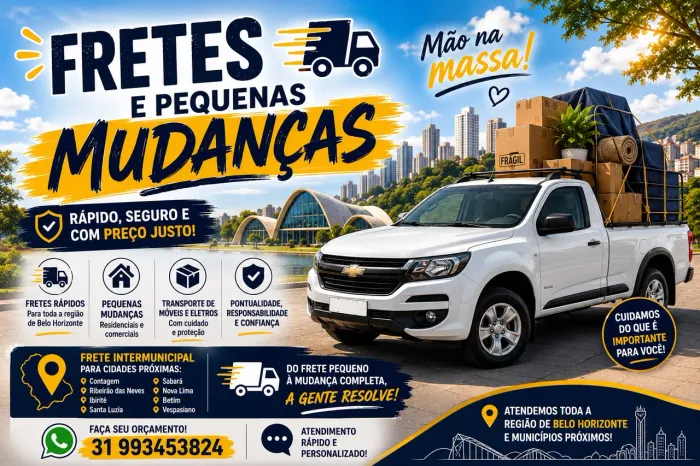 FRETES E PEQUENAS MUDANÇAS 