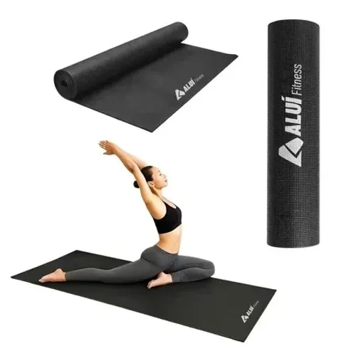 Tapete De Yoga Pvc Preto Atrio