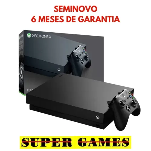 Xbox One X (excelente). Loja física 21 anos de mercado, aceitamos troca, próximo ao metrô.