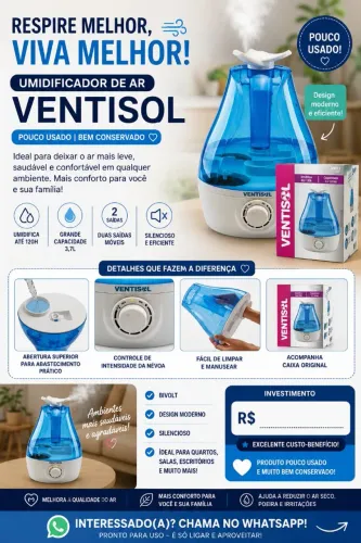 Umidificador de ar Ventisol