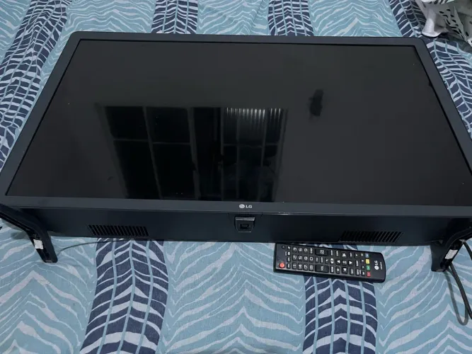 TV LG com tela queimada - som funcionando