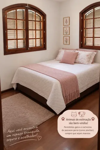 Aluga-se. Quarto individual para moça - ambiente familiar e tranquilo. Inf 41 - *