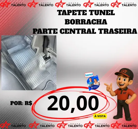 TAPETE CENTRAL TRASEIRA(BORRACHA)