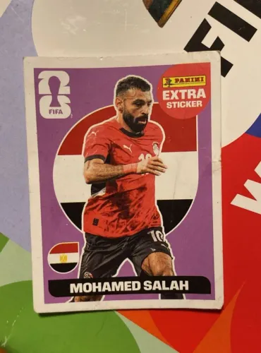 Figurinha Mo Salah copa 2026 roxa rara