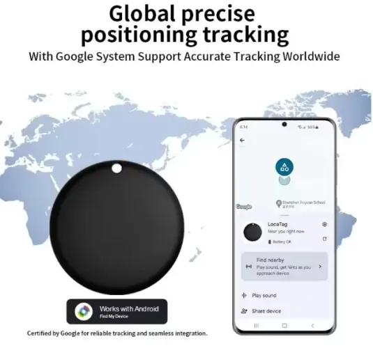 Smart Tag Android Rastreador, Google Find My, SmartTag - Device Localizador Bluetooth disp