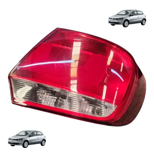 Lanterna Traseira Direita Gol G6 1.0 2013 A 2016 Direito/passageiro Vermelho
