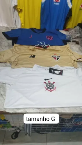 Camisas europeus, seleção e brasileiros do p ao gg