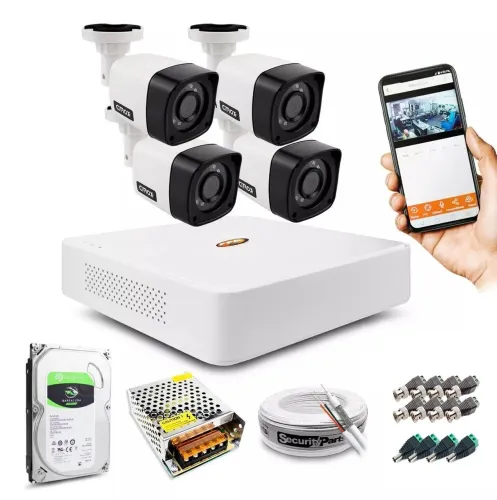 Kit 04 câmeras 