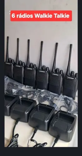 kit 6 rádios Walkie Talkie baofeng BF 777s