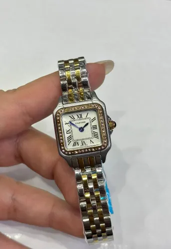 Relógio de pulso Cartier feminino, várias cores disponíveis 